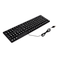 Miniatyrbillede 5 af 8: Arabisk tastatur 104 taster USB-interface kablet design Sort ABS-material Kontor tastatur til stationære computere