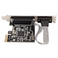 Miniatyrbilde 2 av 8: PCIe til RS232-utvidelseskort 9-pin seriell 25-pin parallellport Combo 2,5 Gbps PCIe Com Port Adapter for skriver POS automatisering