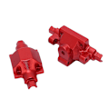 Pikkukuva 5 / 8: 1/24 RC-akseli kotelo ECX 1/24 Barrage RGT 1/24 FTX 1/24 alumiiniseosvaihto RC etu- ja taka-akseli kotelo Punainen