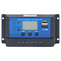 Miniatyrbild 1 av 8: Solar Charge Controller LCD automatisk identifiering med 5V Smart 2 USB-port 20A 12V 24V