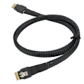 Miniatyrbillede 2 af 8: Smal SAS-kabel Op til 12GBPS Fortinnet Kobber Fleksibel Stabil Sikker Micro SATA-kabel til stationær chassis HDD 1 meter / 3,3 fod