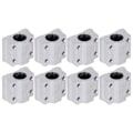 Miniatyrbillede 1 af 8: 8 stk lineære kuglelejer glideblokke aluminiumlegering lav friktion CNC glideblokke til 3D-printere