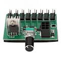 Miniatyrbillede 1 af 8: Fan Splitter Controller Hub NKFV8 1 DC 12V PWM 8-kanals computer fan hub til 4pin 3pin 2pin PC-fans