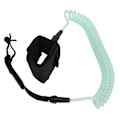 Miniatyrbillede 8 af 8: 7mm 10Ft Surf Fodrebånd Justerbar Elastisk TPU Surfbræt Benstropper Stand Up Paddle Leash Transparent Lyseblå