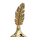Miniatyrbillede 7 af 7: Vintage røgelsebrænder Elegant rustfrit metal røgelsebrænder til soveværelse Stue fjer guld