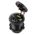 Miniatyrbillede 4 af 8: Dual USB Port Oplader QC 3.0 Hurtigopladning Vandtæt med LED Voltmeter til Bil Båd Yacht ATV RV Rødt LED-lys