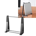 Miniatyrbillede 5 af 7: Bærbar computerstand Ergonomisk design Aluminiumlegering Skridsikker blød silikone bærbar computerholder til enhed under 17 tommer Grå fri størrelse