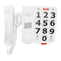 Miniatyrbild 2 av 8: Big Button Phone Trådbunden fast telefon med stor knapp med lättlästa stora knappar och superhöga ringsignaler