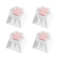 Miniatyrbilde 1 av 8: 4 stk Cat Claw Keycap Myk silikon Ergonomisk design Universal Custom Gaming Keycaps Mekaniske Keycaps
