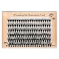 Miniatyrbild 1 av 8: Lash Clusters Simulering Mixed Handcrafted Mjuk Lättvikt Tät DIY Ögonfransförlängning för makeup