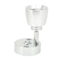 Miniatyrbilde 3 av 8: RV LED-leselys Trykknapp-dimming USB-port Veggfeste Innredningslys for Bobil Campingvogn Båt Sølv Nøytral Hvit