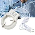 Miniatyrbillede 5 af 7: 56 LED-ringlys Industrielt Kamera Justerbar Ringlampe Stereomikroskop Lyskilde US 110-240V