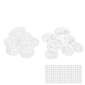 Miniatyrbild 6 av 7: 100 set Blank Badge Making Kit 25 mm Transparent slitstark Utsökt utförande Knapp Badge Maker Set för gör-det-själv hantverk
