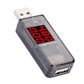 Miniatyrbilde 7 av 7: USB Farge LCD Voltmeter Amperemeter Strømmåler Multimeter Lader USB Tester (svart)