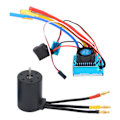 Pikkukuva 2 / 8: 3650 3600KV harjaton ESC ja 120A harjaton moottori Vedenkestävä RC-auton osa 1:10 RC-autolle ja 1/8 RC-autolle