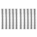 Miniatyrbilde 1 av 8: 10 stk Bindende rygger Spiraler Spoler Kammar 30 hull plaststripe for løsblad 1/2in Diameter Svart