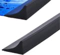 Shower Threshold - 2 meters - Waterproof Strip - Foldable Shower Dam - Wet and Dry Separation - Black