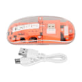 Pikkukuva 1 / 8: Langaton 2.4G Bluetooth Läpinäkyvä Hiiri 2400 DPI Ladattava 400mAh RGB Värikäs Langaton Hiiri Oranssi