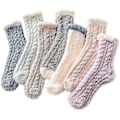 Miniatyrbillede 1 af 5: Fluffy Vinter Fleece Sokker til Kvinder - 7 Par