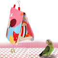 Miniatyrbild 8 av 8: Parrot Swing Nest Open Nest Parrot Platform Dubbel Canvas Triangel Träskydd för fågelSmall storlek