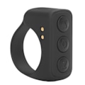 Miniatyrbild 5 av 8: Fjärrkontroll Scrollring Bluetooth APP Page Turner ABS Kamera Fjärrstyrd slutare Selfie-knapp med laddningsfodral för mobiltelefon Svart