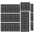 Miniatyrbilde 3 av 8: 100 stk Fiske Stang Tie Strap Pol Fixing Band Stang Elastisk Wrap Holder Haken og Loop Design Svart
