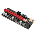 Pikkukuva 3 / 8: PCIE Riser 1X - 16X Grafiikkasovitin Laajennus, Kuorman Vähentäminen 60cm USB3.0 Turvallinen Vakaa USB Riser Virtalähde Adapterikortti