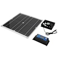 Miniatyrbillede 7 af 8: Solpanel Kit LCD Display Flere Beskyttelsesfunktioner 25W Udendørs Opladning Solpanel Controller Fan System Sæt