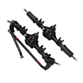 Miniatyrbilde 2 av 8: Foran og bakaksel Differensial Oppgraderingsdeler 4WD RC Bil Aksler for MN999 1/10 Crawler