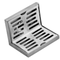 Miniatyrbillede 2 af 8: Sideafløb 304 rustfrit stål Korrosionsbestandig Forstærket L-form Gulvafløb til badeværelsehoteller til 50 mm rør (med tætning)