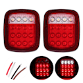 Miniatyrbillede 8 af 8: 2 stk. LED-baglygter bagbremselys Stop baklys Passer til Jeep Wrangler CJ 76‑06
