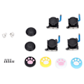 Miniatyrbild 1 av 8: QM2107101 Byte av joystick Kit Byte av joystick med joysticklock för Switch Lite Joycon Console