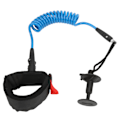 Miniatyrbillede 2 af 8: 5,5 mm 4 fods Paddle Board Håndledsrem Elastisk TPU Håndleds Surfkoppel Stand Up Paddle Leash til Surfbræt Blå