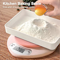 Miniatyrbillede 5 af 5: Højpræcisions Hjerteformet Pink Køkkenvægt - 5kg/1g, 2kg/0.1g - LCD Digital Display - 3 Enheder: g/lb/oz - Inkluderer Batteri