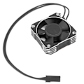 Pikkukuva 4 / 8: RACKET 35 mm moottorin jäähdytyspuhallin 8,5 V / 21000 RPM 1/10 1/12 1/8 RC-anturilla varustettuun harjattomaan moottoriin, hopea