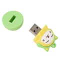 Pikkukuva 5 / 8: Piirretty USB-muistitikku PVC USB2.0 Kissan kuvio Plug and Play iskunkestävä U-levy puhelimeen kannettavaan tietokoneeseen Keltainen Vihreä 64g
