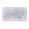 Pikkukuva 1 / 7: 100 sarjaa Grommet Tool Kit Sisähalkaisija 12MM Silmälenkki Solki Canvas Solki Grommet Eye Tool Set asennustyökaluilla