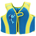 Miniatyrbilde 5 av 8: Svømmevest for barn Blå krok- og øyefinne Design Justerbare stropper Neopren Myk barnesvømmevest for rafting Surfing S