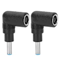 Miniatyrbild 3 av 8: 2st Vinklad Power Connector Laddaradapter 7,4x5,0mm till 4,5x3,0mm W/Pin för HP