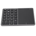 Miniatyrbilde 3 av 8: Trådløst numerisk tastatur Touchpad Design 22 taster 2,4G Dual Mode Tilkobling Type C Grensesnitt Bærbar Tastatur Grå