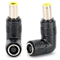 Miniatyrbilde 6 av 8: 2 stk adapter for rett vinkel til albue DC 0,3 x 0,2 tommer omformer for Lenovo/IBM Laptop