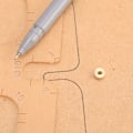 Pikkukuva 7 / 8: 6 kpl Nahka Messinki Space Set DIY Pyöreä Linja Merkinnän Käsityökalut Laaja Reikä
