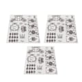 Miniatyrbilde 8 av 8: 3 stk. klare stempler DIY Interessant Holdbar Gjenbrukbar TPR Materiale Transparent Utseende Preging Scrapbooking Verktøy