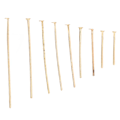 Miniatyrbillede 6 af 7: 900 stk flade hovednåle Robust legering Forskellige størrelser Elegant guld brede hovednåle til øreringe Halskæder Armbånd