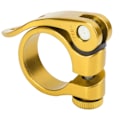Miniatyrbillede 4 af 8: Sædeklemme i aluminiumslegering til landevejs- og mountainbike til XT-C68 31,8 mm (guld)