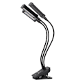 Miniatyrbillede 2 af 8: LED Vækstlys 3 Hoved 360° Justerbar Timeret Plantevækstlampe til Drivhuse Kontor 100‑240V Sort EU-stik