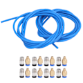 Miniatyrbillede 1 af 7: 3D-printertilbehør 2 stk Blå PTFE-rør 8 stk M10 8 stk M6 pneumatisk kontakt