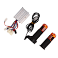 Miniatyrbillede 2 af 8: 12V 250W Børstet Controller Citrin Throttle Twist Grip Sæt til Elcykler Trehjulede Cykler Motorcykler
