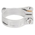 Miniatyrbillede 6 af 8: 41mm Cykelsaddelpindsklemme CNC Aluminiumlegeringscykel Hurtigudløsning Saddelpindsklemme til Foldbare Cykler Sølv