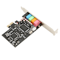 Miniatyrbilde 5 av 8: PCIE 5.1 Lydkort 6 Kanalers Surroundlyd Avspilling Opptak 24bit 48KHz Interne Lydkort med PCI Express Port
